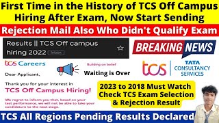 TCS Off Campus Hiring Exam Result Out for All Previous Test  Only Rejection amp Selection Mail Update [upl. by Eiramik]