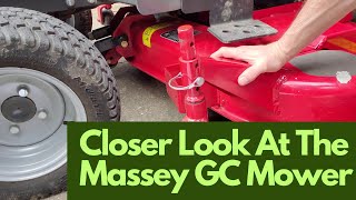 Massey Mower Deck Safety and Adjustments [upl. by Morty]