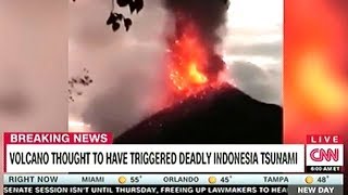 KRAKATOA VOLCANO AND TSUNAMI KILLS OVER 200 PEOPLE [upl. by Cordelie]