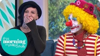 Viewer With Clown Phobia Faces Her Fears  This Morning [upl. by Dasi]