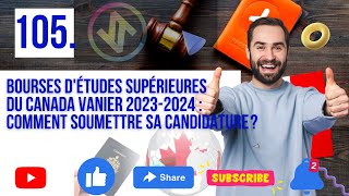 Bourses détudes supérieures du Canada Vanier 20242025  Comment soumettre sa candidature [upl. by Bruning]