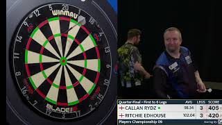 Callan Rydz v Ritchie Edhouse  Players Championship 9  Quarters [upl. by Dinsmore]