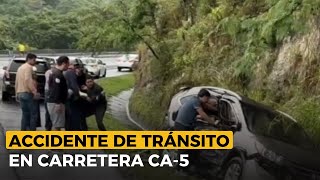 Se registra accidente de tránsito en carretera CA5 a inmediaciones de Zambrano [upl. by Kristy775]