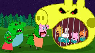 Zombie Apocalypse Police Save Peppa Pig Family From Zombie🧟‍♀️  Funny Peppa Animation [upl. by Mayman]