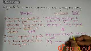 Differentiate between apocarpous and syncarpous ovary  CLASS 11  MORPHOLOGY OF FLOWERING PLAN [upl. by Luhar]