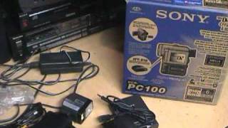 Sony DCRPC100 MiniDV Handycam quotMint in the boxquot [upl. by Nekcarb]