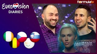 REACCIÓN Irlanda Bélgica R Checa Chipre y Eslovenia ESC 2021 🇮🇪🇧🇪🇨🇿🇨🇾🇸🇮 Eurovisión Diaries [upl. by Salomon]