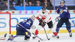 Highlights from Canada vs Finland at the 2024 IIHF World Junior Championship [upl. by Sema]