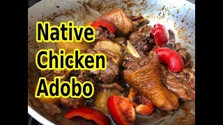 Native Chicken Adobo  Pagkaing Pinoy [upl. by Aidam]