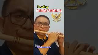 Seruling GARUDA PANCASILA  coverby tikobambooflute shorts garudadidadaku timnasgaruda viral [upl. by Fleeta]