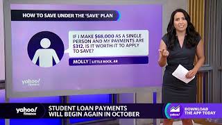 Student loan payments What to know about the SAVE plan [upl. by Montague]