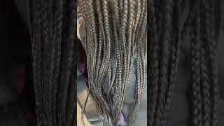 Box braids braids hairstyles braidedhairstylesforblackwomen [upl. by Hapte225]