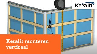 HOW TO  Keralit gevelbekleding monteren verticaal [upl. by Atnauqal587]