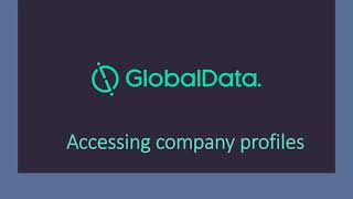 Global Data accessing company profiles [upl. by Akinaj]