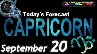 Daily Horoscope CAPRICORN September 20 2024 [upl. by Verne763]