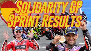 2024 Solidarity MotoGP Sprint Race Results  Motogp News 2024 [upl. by Urania]