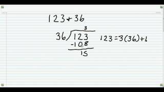 Finding the GCF using the Euclidean Algorithm [upl. by Maurita]