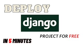 Deploy a Django App for Free  Free Django Web Hosting  PythonAnywhere [upl. by Anua293]