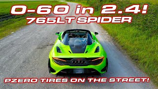 060 MPH 24  McLaren 765LT Spider Delivery PPF and Testing [upl. by Uball294]