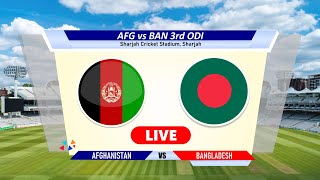 🔴Afghanistan vs Bangladesh 3rd ODI  Live Cricket Match Today Score amp Commentary [upl. by Reisman692]