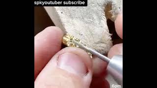 unique design diamond ring making process spkyoutuber customjewelry jewelry jewellerymaker [upl. by Verda]