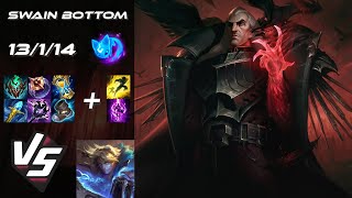 BOTTOM Swain vs Ezreal  EU Challenger Patch 1422 [upl. by Nayar685]