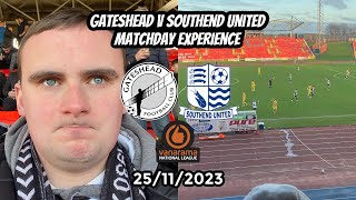 Spoils shared in hard fought game  Gateshead v Southend United 251123 [upl. by Bhayani]