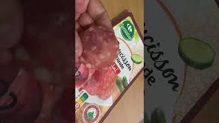 SAUCISSON DE DINDE HALAL CARREFOUR SENSATION [upl. by Faxan]