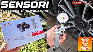 Installazione Sensori di Pressione e Temperatura Pneumatici TPMS ATOTO [upl. by Blaise]