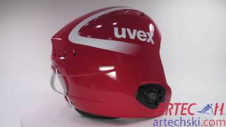 Uvex Wing Pro Race Helmet Red  ARTECHSKIcom  4187 [upl. by Amled]