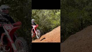 close call dirtbike woods hillclimbracing [upl. by Eceerehs]