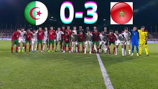 CAN U17 ALGÉRIE VS MAROC 03 RÉSUMÉ DU MATCH [upl. by Lawler]