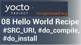 Yocto Tutorial  08 Creating a Simple Hello World Yocto RecipeFROM SCRATCH  With C Program [upl. by Gosnell]