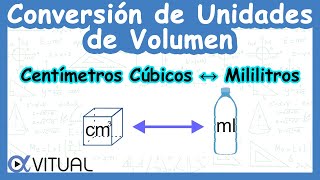 🧊 Conversión de Unidades de Volumen Centímetros Cúbicos cm³ a Mililitros ml [upl. by Aguste356]