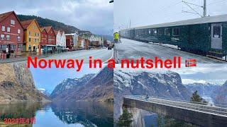 挪威缩影行程和费用｜Norway in a nutshell｜Bergen  Voss  Gudvangen  Flam  Myrdal  Oslo [upl. by Adnahcal]