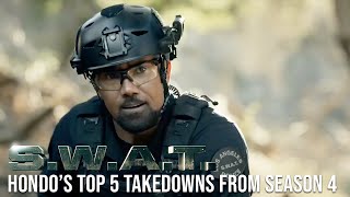 SWAT  Hondos Top 5 Takedowns From Season 4 [upl. by Akissej244]