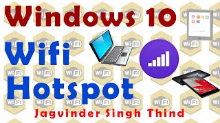 ✅ Windows 10 WIFI Hotspot  How to make Laptop WiFi Hotspot Windows 10 [upl. by Llevaj]