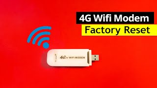 4G USB Wifi Modem Reset 4G Lte Wifi USB Modem Factory Reset Solution [upl. by Asilrak]