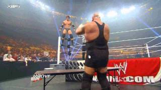 Big Show BREAKS The TABLE With His Hand [upl. by Dottie]