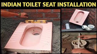 INDIAN TOILET SEAT FITTING  देशी टायलेट सीट फिटिंगjkhouseconstruction8176 [upl. by Diannne]