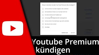 Youtube Music kündigen  Youtube Premium kündigen ✅ Tutorial [upl. by Joselyn]