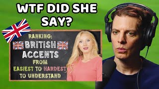 American Reacts to 10 British Accents Ranked [upl. by Maunsell]