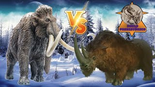 Mamut Lanudo VS Rinoceronte Lanudo  Duelo Prehistórico Final Temporada 3 [upl. by Dinin]