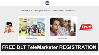 FREE DLT TeleMarketer Registration  How to Register as TeleMarketer on JIO Platform [upl. by Aeki]