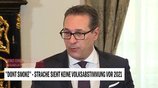 Rauchverbot Strache sieht keine Volksabstimmung vor 2021 [upl. by Streeter]