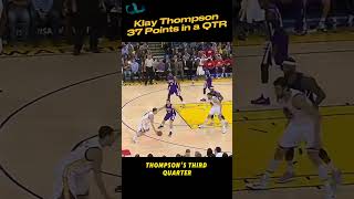 Klay Thompsons Epic 37Point Quarter vs Kings [upl. by Lyons]