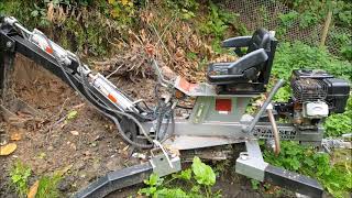 Schreitbagger Jansen mb 300 Rückblick Review backhoe jansen mb 300 minibagger [upl. by Yelsiap]