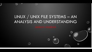 LinuxUnix File Systems [upl. by Yoccm]