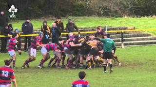 Irish Rugby TV Young Munster v Clontarf Highlights [upl. by Ahsema]