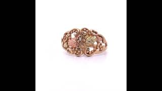 Black Hills Gold Garden Trellis Filigree Ring in TriColor Gold [upl. by Nipsirc955]